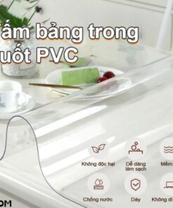 Khăn Trải Bàn PVC Cao Cấp Chống Trơn Chống Thấm