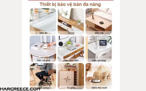 Khăn Trải Bàn PVC Cao Cấp Chống Trơn Chống Thấm